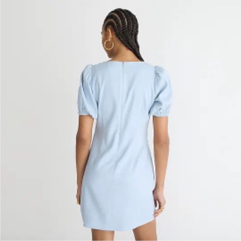 Jcrew Stretch Viscose Blend Button-Front Mini Dre… - image 4